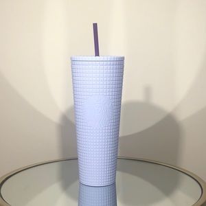 Starbucks Purple Lavender Lilac Grid Matte Disco Tumble